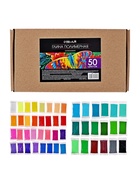 Набор глина полимерная запекаемая Calligrata, 50 цветов по 20 г, с аксессуарами, в гофрокоробе - Фото 2