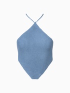 Топ женский вязаный MIST, размер оnesize, голубой 10789737 - фото 13449046