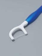 Зубная щётка, с зубной нитью, 10.5 см, набор - 2 шт., синяя - Фото 5