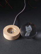 Световая фигурка стекло «Шар. Голограмма: Котёнок», d=6 см, подставка дерево, USB - Фото 8