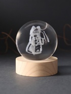 Световая фигурка стекло «Шар. Голограмма: Аниме», d=6 см, подставка дерево, USB - Фото 3