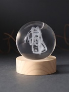 Световая фигурка стекло «Шар. Голограмма: Аниме», d=6 см, подставка дерево, USB - Фото 4