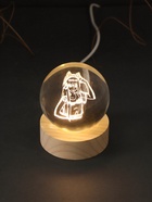 Световая фигурка стекло «Шар. Голограмма: Аниме», d=6 см, подставка дерево, USB - Фото 6