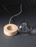 Световая фигурка стекло «Шар. Голограмма: Аниме», d=6 см, подставка дерево, USB - Фото 8