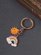 Брелок для ключей на кольце «Солнце и радуга», металл, эмаль, 9 см - фото 34473442 Брелок для ключей на кольце «Солнце и радуга», металл, эмаль, 9 см - фото 34473442