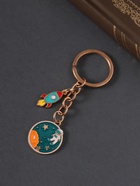 Брелок металл, эмаль "Планета и ракета" 9 см 10838138