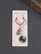 Брелок металл, эмаль "Планета и ракета" 9 см 10838138