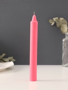 Ароматическая свеча парафиновая хозяйственная, 2.4×21 см, 80 г, малина - Фото 1