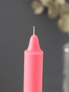 Ароматическая свеча парафиновая хозяйственная, 2.4×21 см, 80 г, малина - Фото 2