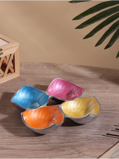 Менажница «Микс», 23×23×4 см, алюминий