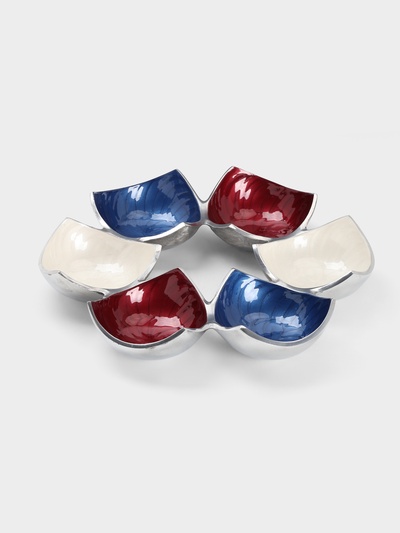 Менажница «Триколор», 29×29×3.5 см, алюминий