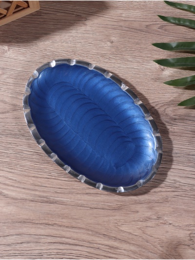 Менажница "Кувшинки" (набор 2 шт) 10х10х5 см, на подносе, алюминий