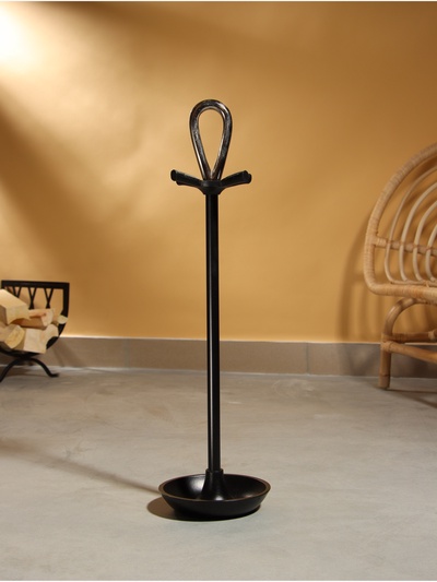 Каминный набор «Уголёк», 4 предмета, 17×17×63 см, сталь