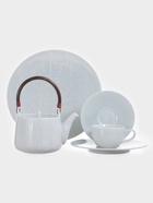 Тарелка глубокая Magistro Willow, d=22.9 см, 1.1 л, фарфор, голубая - Фото 5