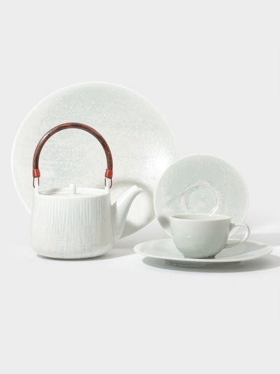 Тарелка глубокая Magistro Willow, d=22.9 см, 1.1 л, фарфор, голубая