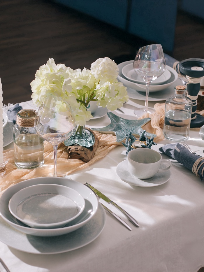 Тарелка глубокая Magistro Willow, d=22.9 см, 1.1 л, фарфор, голубая - фото 118025918