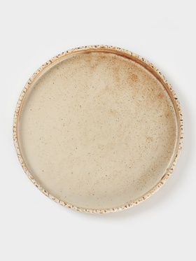 Тарелка с бортиком Magistro Organic brown, d=21.2 см, фарфор, бежевая
