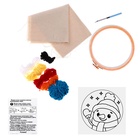 УЦЕНКА Набор для творчества Ковровая вышивка, Снеговик - Фото 2