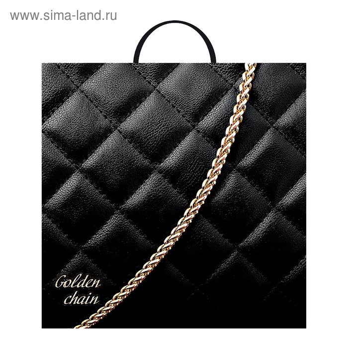 Пакет "Голден шайн", полиэтиленовый с пластиковой ручкой 44 х 40 см, 100 мкм - Фото 1