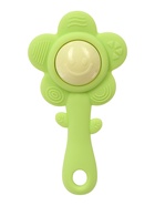 Прорезыватель силиконовый для зубов с погремушкой «Маленький цветочек» - Фото 3