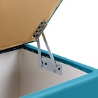 Пуф «Нумо», с ящиком для хранения, 400×400×420 мм, экокожа, цвет бирюзовый - Фото 4