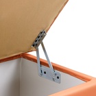 Пуф «Нумо», с ящиком для хранения, 400×400×420 мм, экокожа, цвет оранжевый - Фото 4