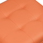 Пуф «Нумо», с ящиком для хранения, 400×400×420 мм, экокожа, цвет оранжевый - Фото 5