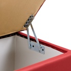 Пуф «Нумо», с ящиком для хранения, 400×400×420 мм, экокожа, цвет красный - фото 118611479