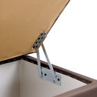 Пуф «Нумо», с ящиком для хранения, 400×400×420 мм, экокожа, цвет коричневый - Фото 4