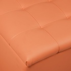 Пуф «Динс», 750×400×420 мм, экокожа, цвет оранжевый - Фото 5