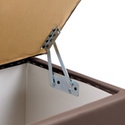 Пуф «Динс», 750×400×420 мм, экокожа, цвет коричневый - Фото 4