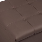 Пуф «Динс», 750×400×420 мм, экокожа, цвет коричневый - Фото 5