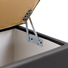 Пуф «Динс», 750×400×420 мм, экокожа, цвет чёрный - Фото 4