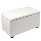 Пуф «Динс», 750×400×420 мм, экокожа, цвет белый - Фото 1