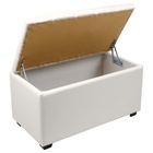 Пуф «Динс», 750×400×420 мм, экокожа, цвет белый - Фото 3