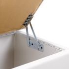 Пуф «Динс», 750×400×420 мм, экокожа, цвет белый - Фото 4