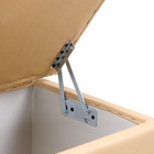 Пуф «Динс», 750×400×420 мм, экокожа, цвет бежевый - Фото 4