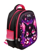 Рюкзак каркасный школьный Calligrata «Котик», 39×30×14 см - Фото 3