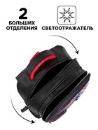 Рюкзак каркасный школьный Calligrata «Чёрный стиль», 39×30×14 см - Фото 2