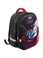 Рюкзак каркасный школьный Calligrata «Чёрный стиль», 39×30×14 см - Фото 3