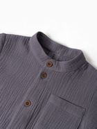 Костюм (рубашка и брюки) детский KAFTAN «Муслин», размер 26 (80-86 см), серый 10853238 - фото 14337516