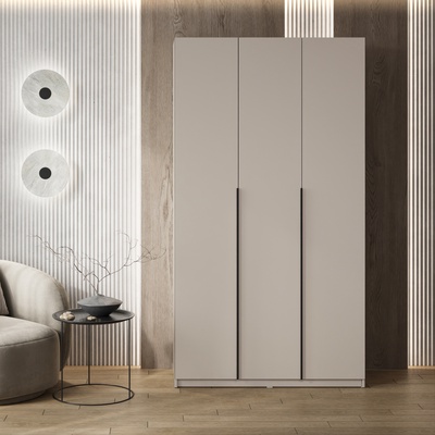 Шкаф прямой трёхстворчатый «Бруно», 1200×505×2216 мм, цвет кашемир