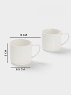 Набор кружек Magisto English tea party, 2 шт., 370 мл, фарфор, белый - Фото 2