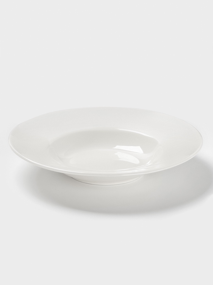 Тарелка для пасты Доляна White Label, 220 мл, d=23 см, фарфор, белая - Фото 1