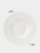 Тарелка для пасты Доляна White Label, 220 мл, d=23 см, фарфор, белая - Фото 2