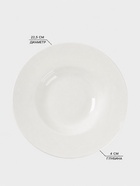 Тарелка для пасты Доляна White Label, 220 мл, d=22.5 см, фарфор, белая - Фото 2