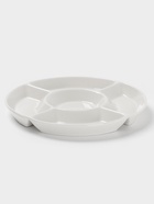Менажница Доляна White Label, 5 секций, d=20 см, фарфор, белая 10716583 - фото 319608693