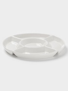 Менажница Доляна White Label, 5 секций, d=25.5 см, фарфор, белая 10716584 - фото 319608696