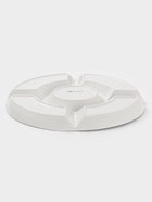 Менажница Доляна White Label, 5 секций, d=30 см, фарфор, белая 10716585 - фото 319608700
