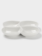 Менажница Доляна White Label, 4 секции, 20×2.5 см, фарфор, белая - Фото 2